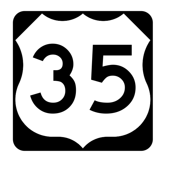 US Route 35 Sticker R1901 Highway Sign Road Sign - Winter Park Products