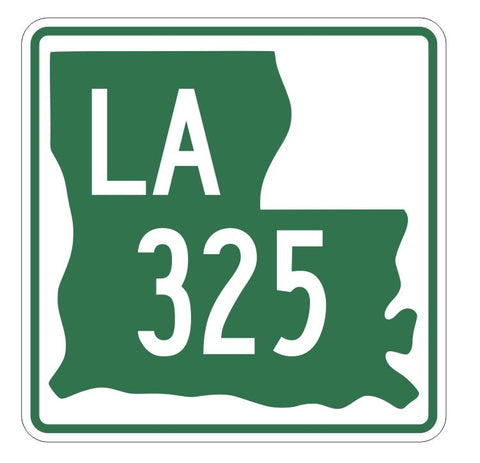 Louisiana State Highway 325 Sticker Decal R6600 Highway Route Sign