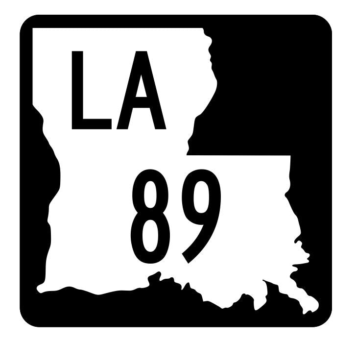 Louisiana State Highway 89 Sticker Decal R5806 Highway Route Sign