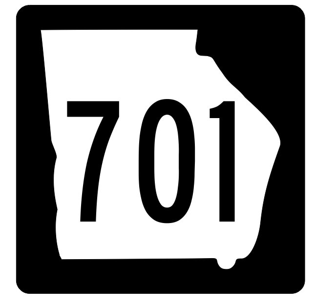 Georgia State Route 701 Sticker R4056 Highway Sign Road Sign Decal