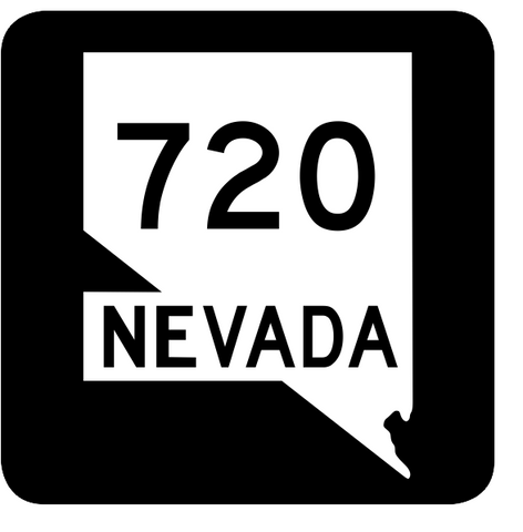 Nevada State Route 720 Sticker R3128 Highway Sign Road Sign