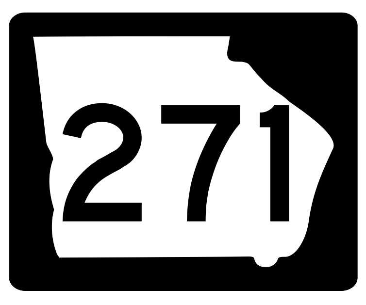 Georgia State Route 271 Sticker R3936 Highway Sign