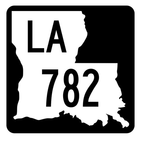 Louisiana State Highway 782 Sticker Decal R6092 Highway Route Sign