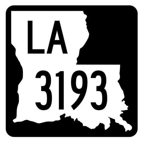 Louisiana State Highway 3193 Sticker Decal R6551 Highway Route Sign