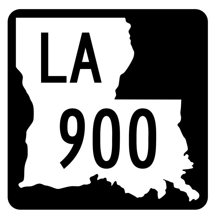 Louisiana State Highway 900 Sticker Decal R6183 Highway Route Sign