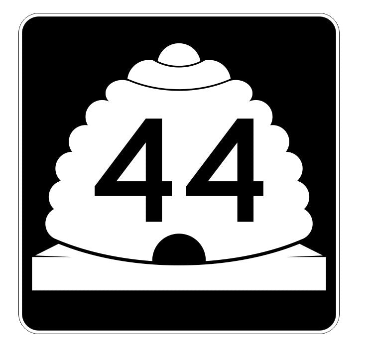 Utah State Highway 44 Sticker Decal R5385 Highway Route Sign