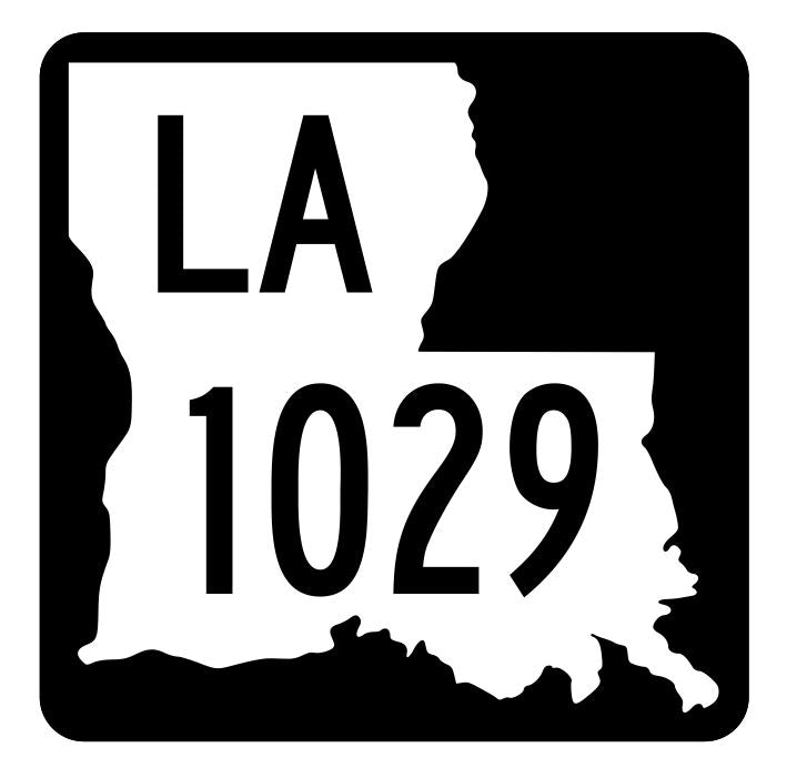 Louisiana State Highway 1029 Sticker Decal R6289 Highway Route Sign