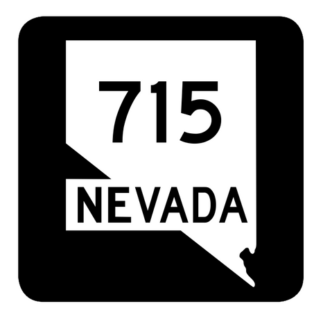 Nevada State Route 715 Sticker R3126 Highway Sign Road Sign