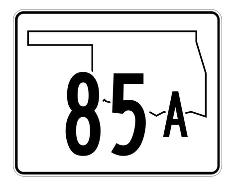 Oklahoma State Highway 85A Sticker Decal R5663 Highway Route Sign