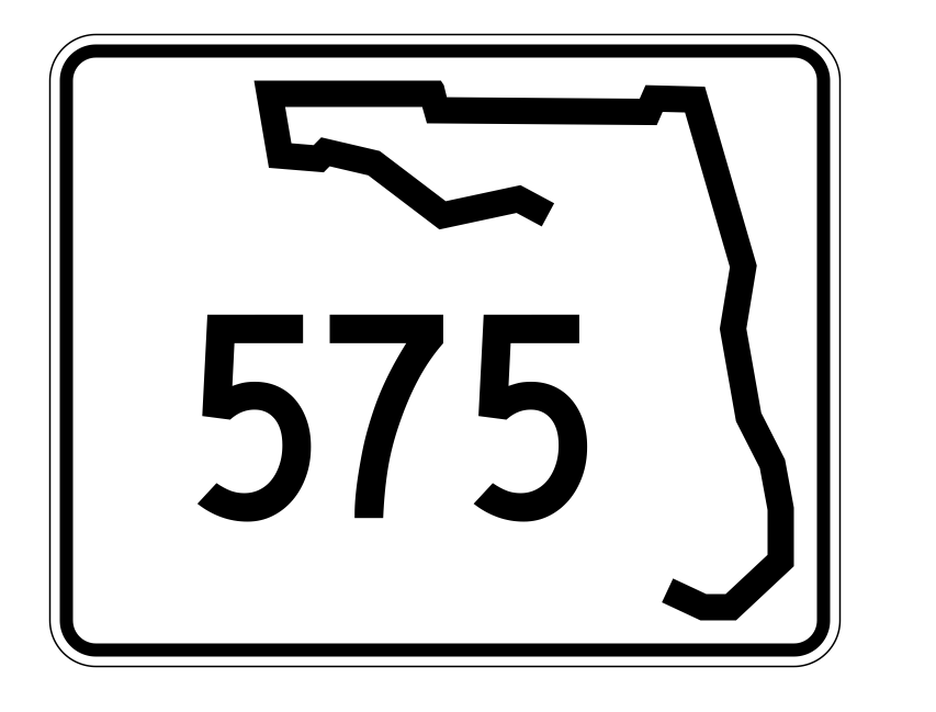 Florida State Road 575 Sticker Decal R1631 Highway Sign - Winter Park Products