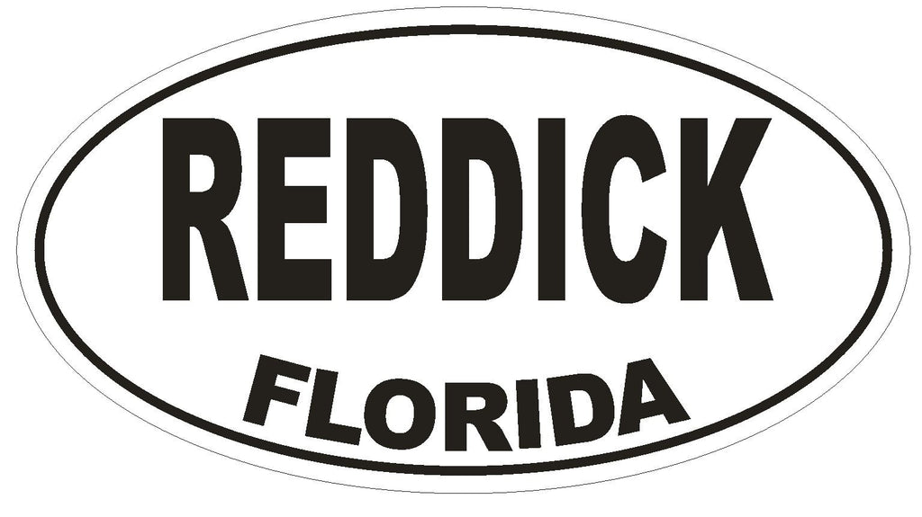 Reddick Florida Oval Bumper Sticker or Helmet Sticker D1590 Euro Oval - Winter Park Products