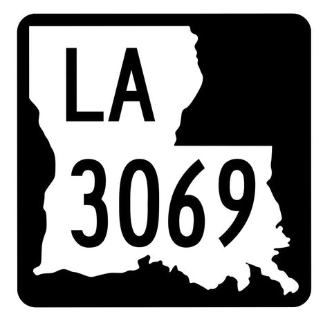 Louisiana State Highway 3069 Sticker Decal R6503 Highway Route Sign