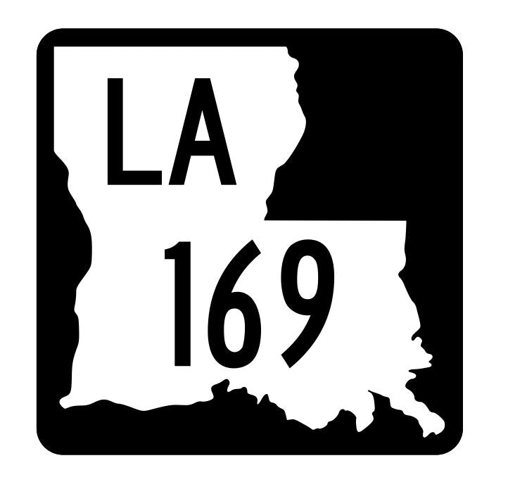 Louisiana State Highway 169 Sticker Decal R5881 Highway Route Sign