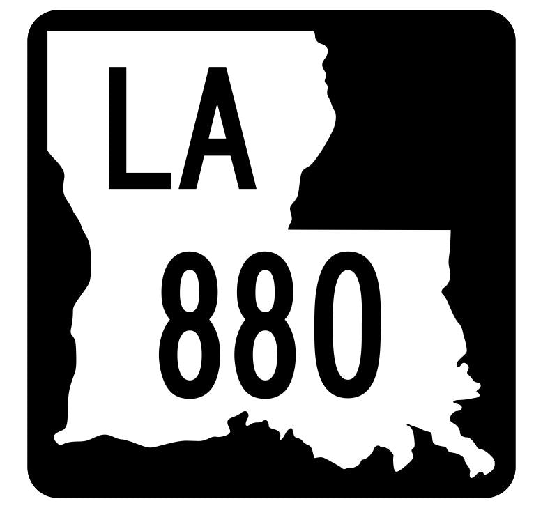 Louisiana State Highway 880 Sticker Decal R6173 Highway Route Sign