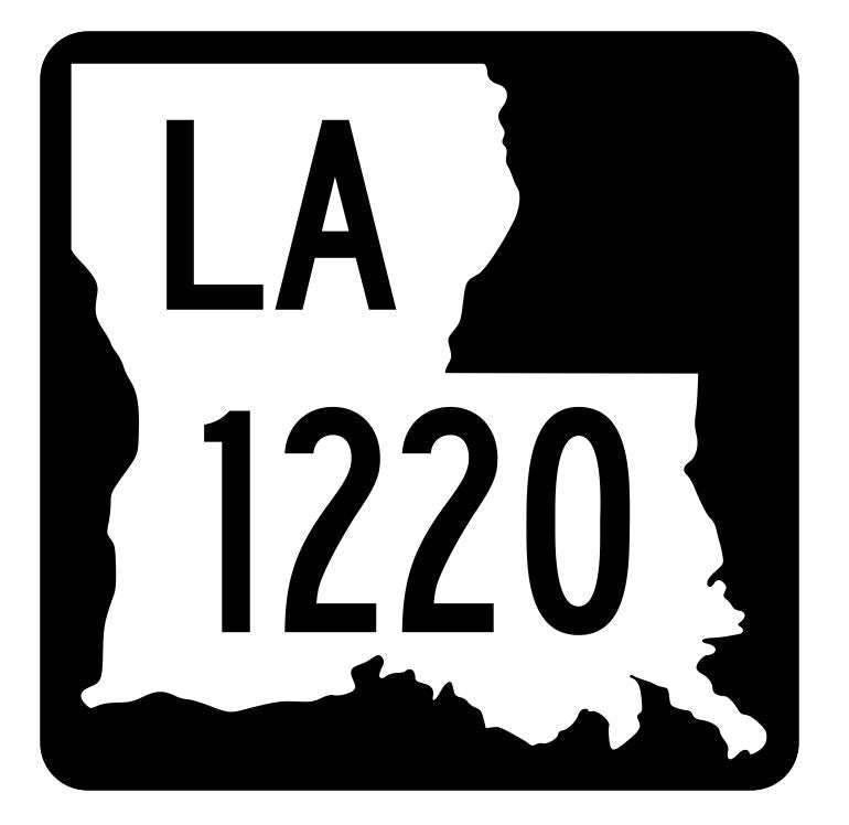 Louisiana State Highway 1220 Sticker Decal R6441 Highway Route Sign