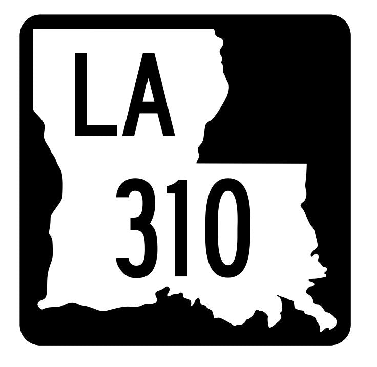 Louisiana State Highway 310 Sticker Decal R5905 Highway Route Sign