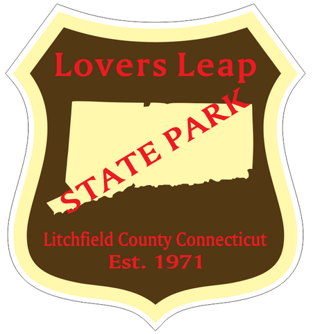 Lovers Leap Connecticut State Park Sticker R6907