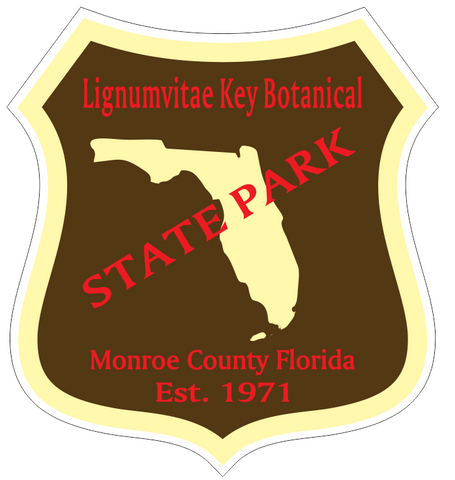 Lignumvitae Key Botanical Florida State Park Sticker R6756