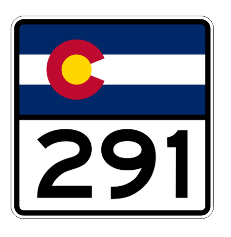 Colorado State Highway 291 Sticker Decal R2237 Highway Sign - Winter Park Products