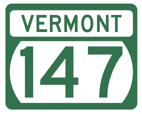 Vermont State Highway 147 Sticker Decal R5337 Highway Route Sign