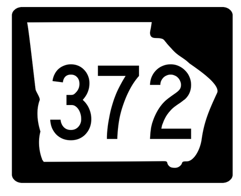 Georgia State Route 372 Sticker R4033 Highway Sign Road Sign Decal