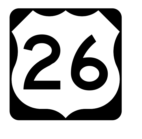 US Route 26 Sticker R1894 Highway Sign Road Sign - Winter Park Products