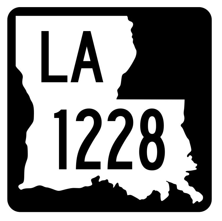 Louisiana State Highway 1228 Sticker Decal R6449 Highway Route Sign