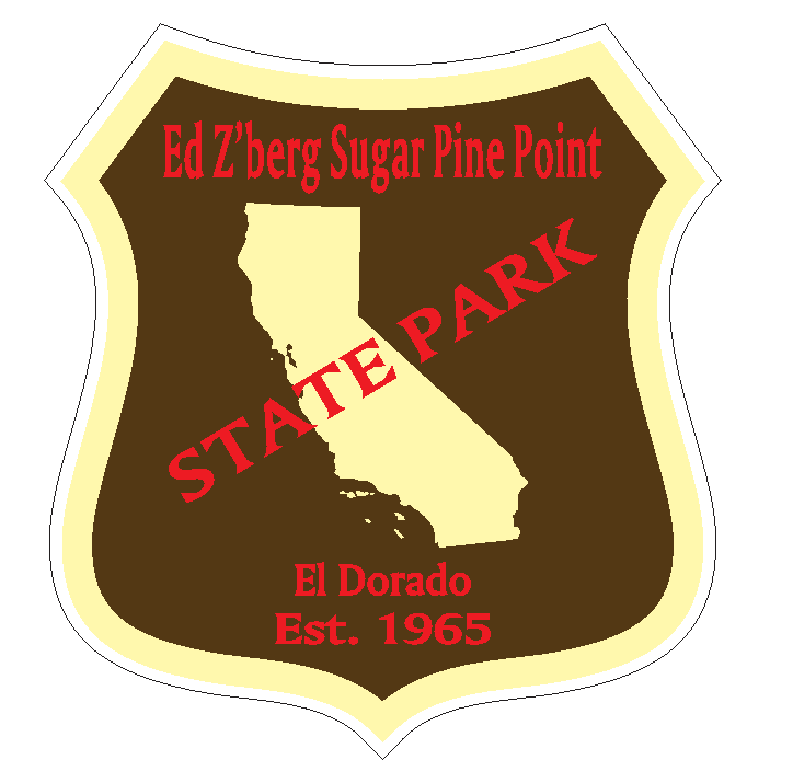 Ed Z'berg Sugar Pine Point State Park Sticker R6654 California