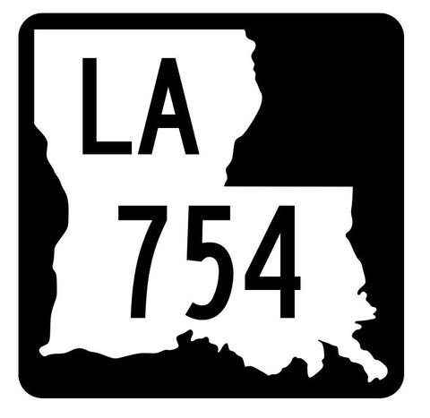 Louisiana State Highway 754 Sticker Decal R6073 Highway Route Sign