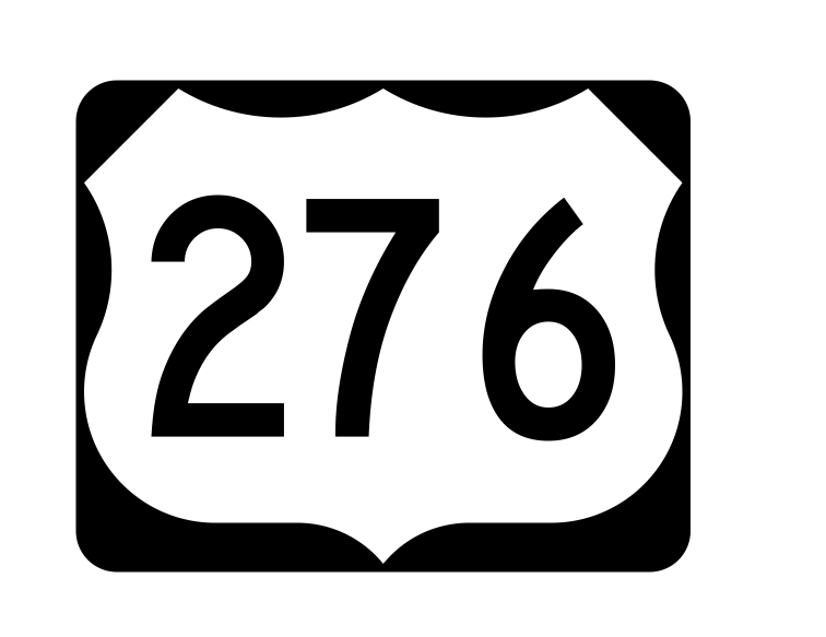 US Route 276 Sticker R2167 Highway Sign Road Sign - Winter Park Products