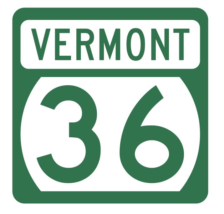 Vermont State Highway 36 Sticker Decal R5286 Highway Route Sign