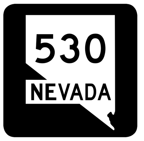 Nevada State Route 530 Sticker R3086 Highway Sign Road Sign