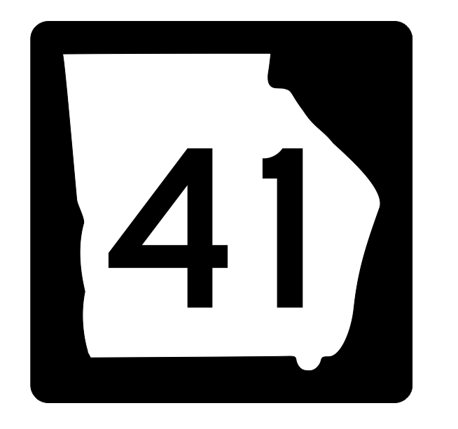 Georgia State Route 41 Sticker R3588 Highway Sign