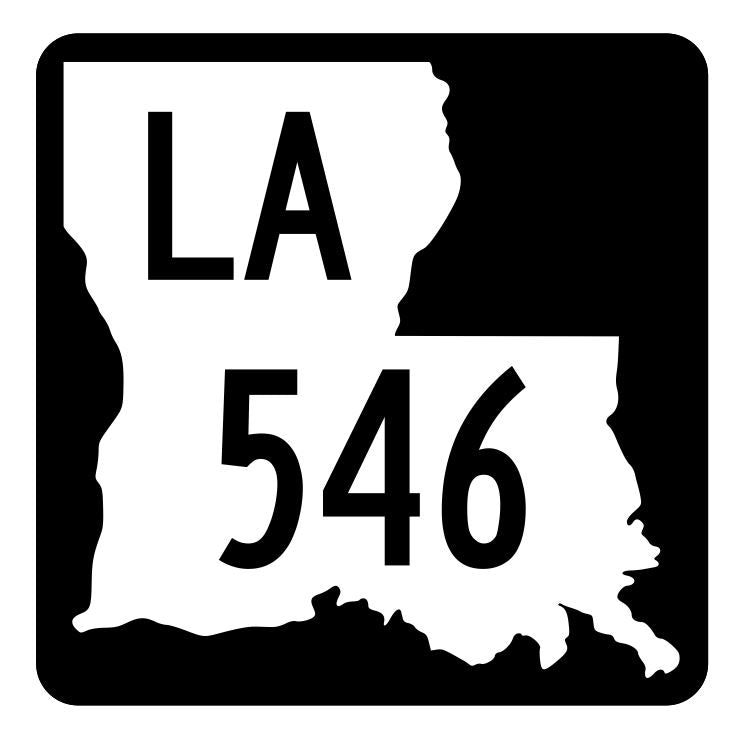 Louisiana State Highway 546 Sticker Decal R5991 Highway Route Sign