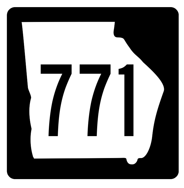 Georgia State Route 771 Sticker R4081 Highway Sign Road Sign Decal