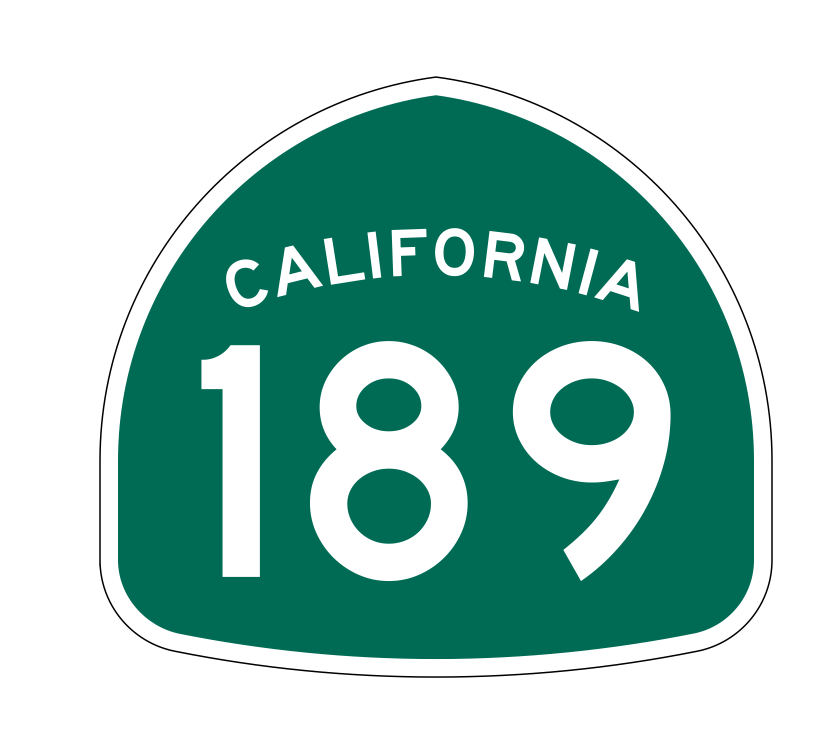 California State Route 189 Sticker Decal R1255 Highway Sign - Winter Park Products