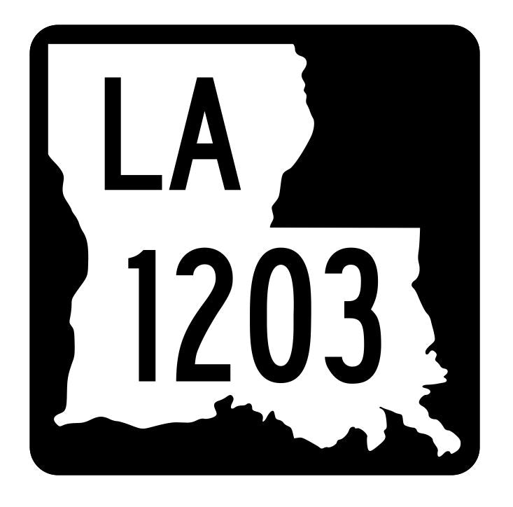 Louisiana State Highway 1203 Sticker Decal R6428 Highway Route Sign