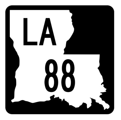 Louisiana State Highway 88 Sticker Decal R5805 Highway Route Sign