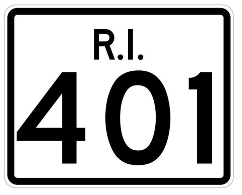 Rhode Island State Road 401 Sticker R4273 Highway Sign Road Sign Decal