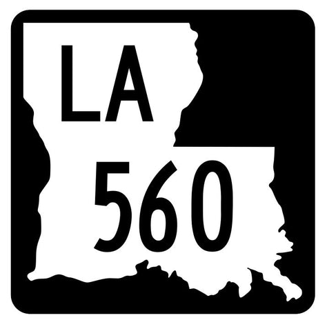 Louisiana State Highway 560 Sticker Decal R5998 Highway Route Sign