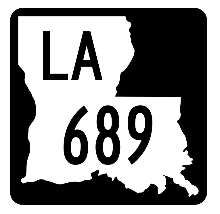 Louisiana State Highway 689 Sticker Decal R6056 Highway Route Sign