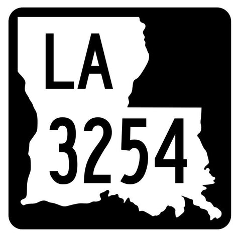 Louisiana State Highway 3254 Sticker Decal R6577 Highway Route Sign