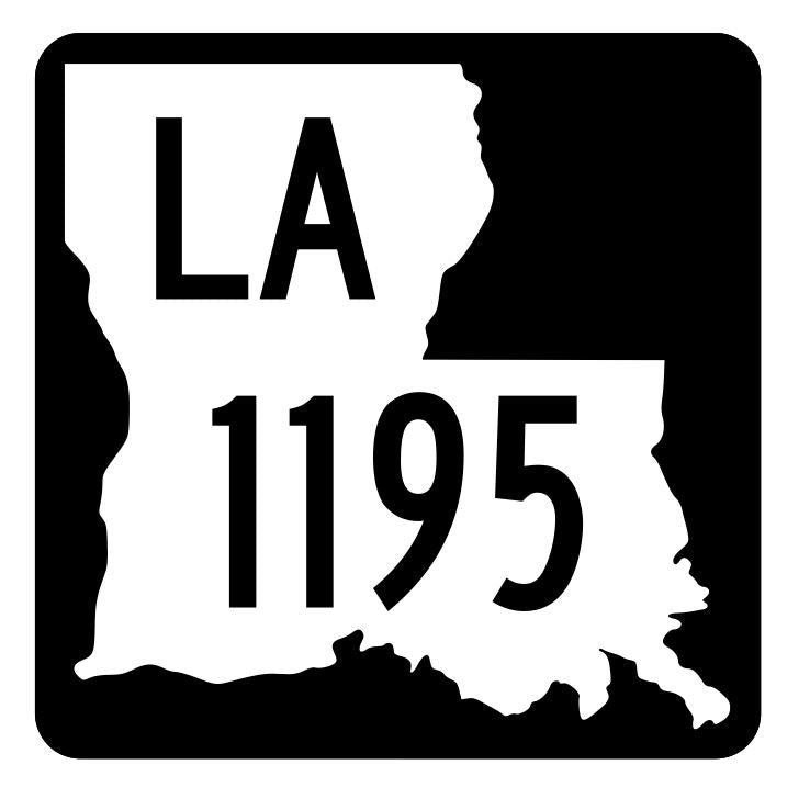 Louisiana State Highway 1195 Sticker Decal R6422 Highway Route Sign