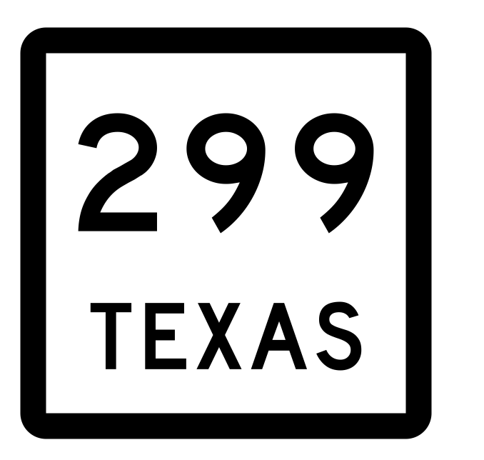 Texas State Highway 299 Sticker Decal R2594 Highway Sign