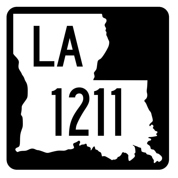 Louisiana State Highway 1211 Sticker Decal R6435 Highway Route Sign