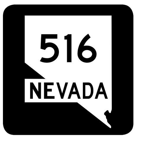 Nevada State Route 516 Sticker R3081 Highway Sign Road Sign