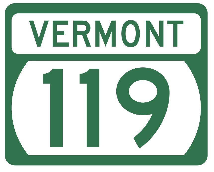 Vermont State Highway 119 Sticker Decal R5324 Highway Route Sign