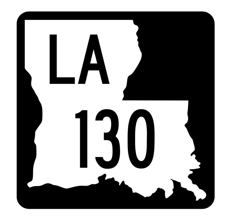 Louisiana State Highway 130 Sticker Decal R5846 Highway Route Sign