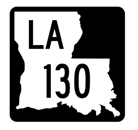 Louisiana State Highway 130 Sticker Decal R5846 Highway Route Sign