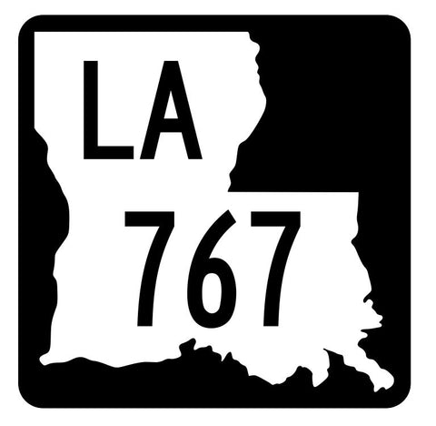 Louisiana State Highway 767 Sticker Decal R6083 Highway Route Sign